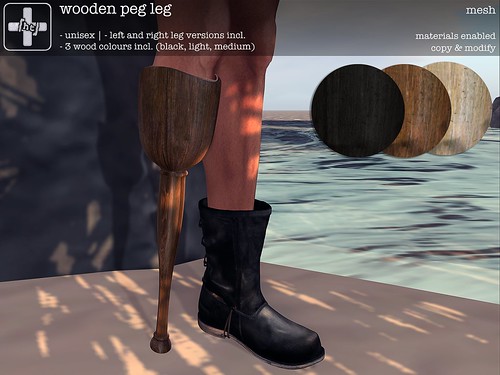 [ht+] wooden peg leg | For Genre 