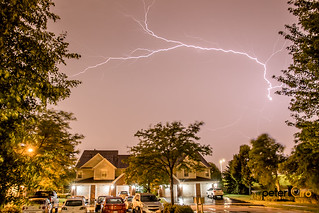 Lightning From Severe Thunderstorm 7-19-17