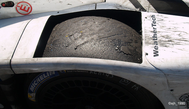 The heat wasn't good for the tyres....