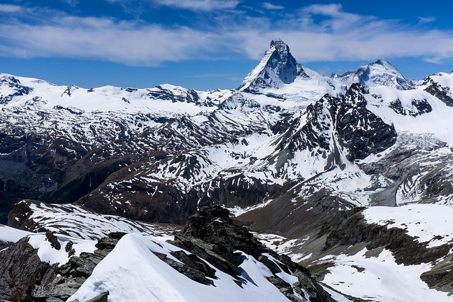Platthorn Summit 1, Looking out towards the Matterhorn