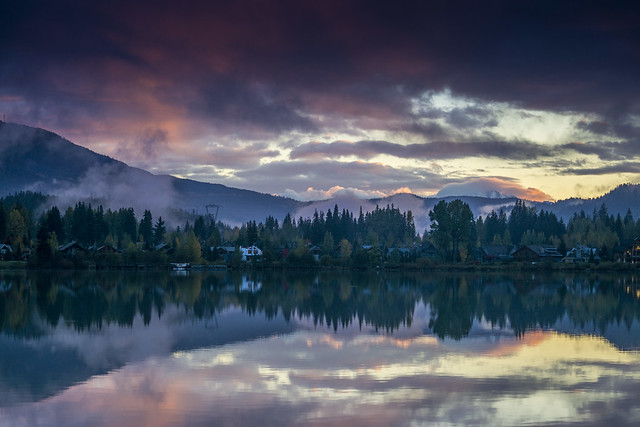 Whistler sunset from Green Lake