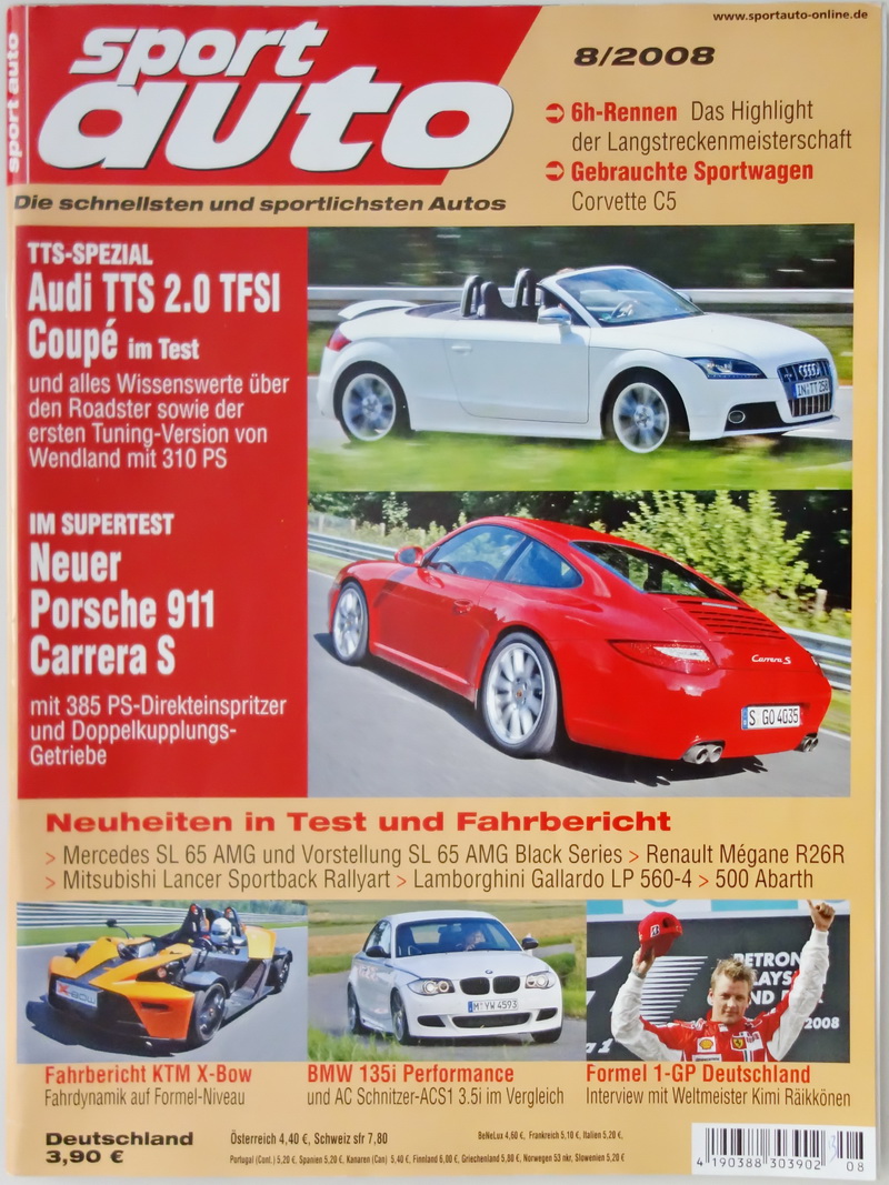 Image of sport auto - 2008-08 - cover