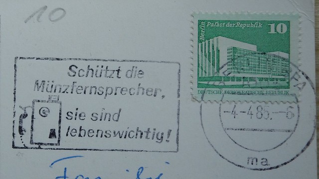 Berlin 04.04.1985 + Zusatzstempel 