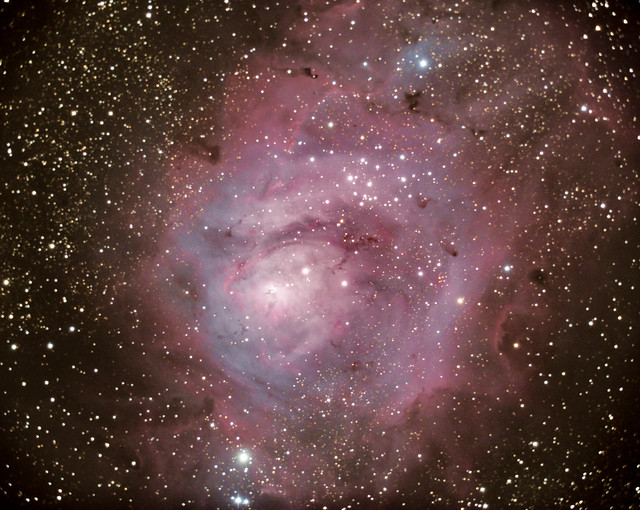Messier 8 or the Lagoon Nebula in the constellation Sagittarius.
