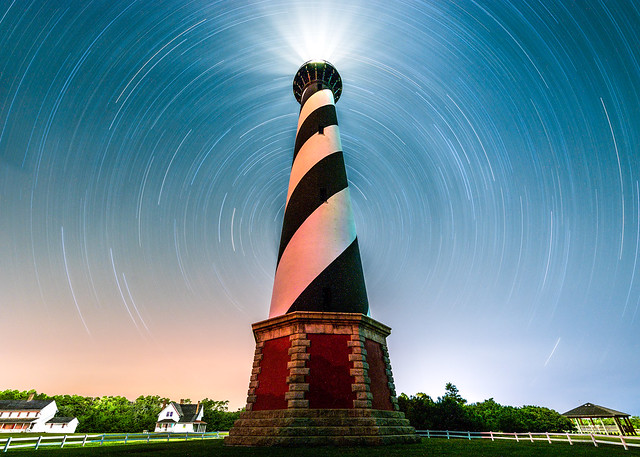 Star Trails at Cape Hatteras Light House