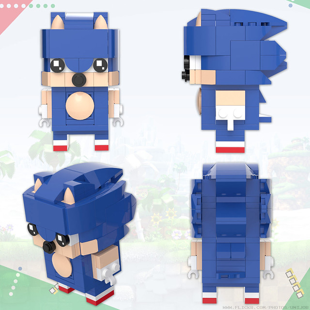 Custom Lego Sonic the Hedgehog MOC Brickheadz Instructions