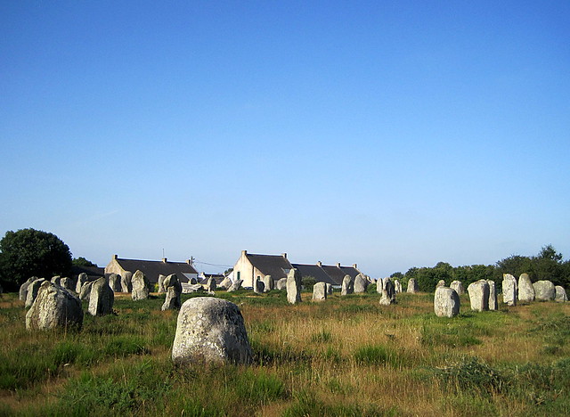 Bretagne - site mégalithique de Carnac - les alignements du Menec