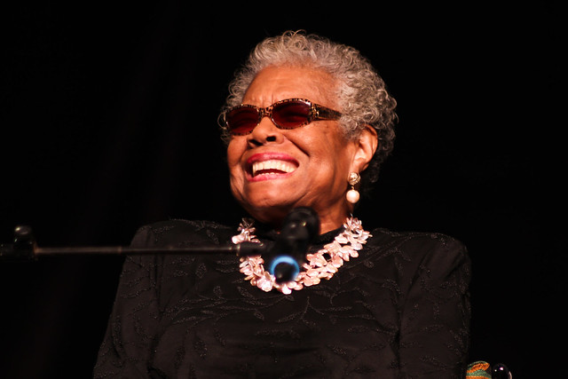 Dr. Maya Angelou speaks at the University of Delaware