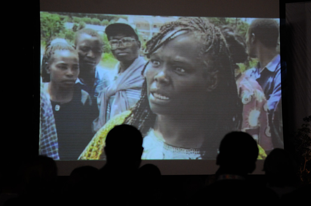 Wangari Maathai tribute film at Forest Day 5 , Durban, South Africa, December 4, 2011.
