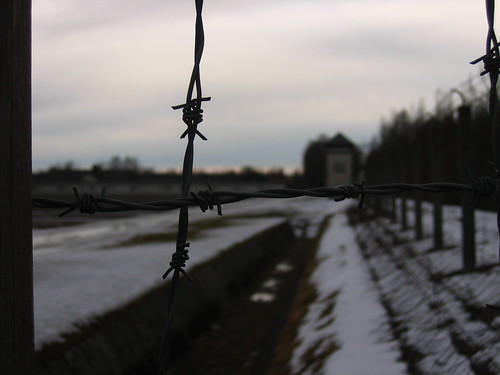 gate near exit to Execution range, crematorium and gas chamber | by Dog Company