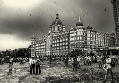 Rain soaked Taj Mahal Palace Hotel!