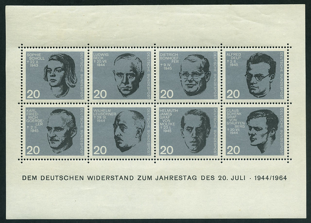 Archiv N136 Jahrestag des 20. Juli 1944, Deutsche Bundespost, 1960er