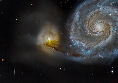 Never let you go: Messier 51 and NGC 5195, Remote, Nerpio ESP