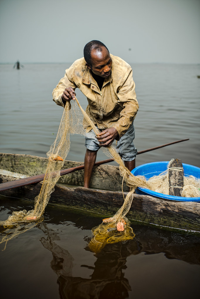 Jean Mombombi Nyangue a fisherman on the Congo River, Lukolela, Democratic Republic of Congo.