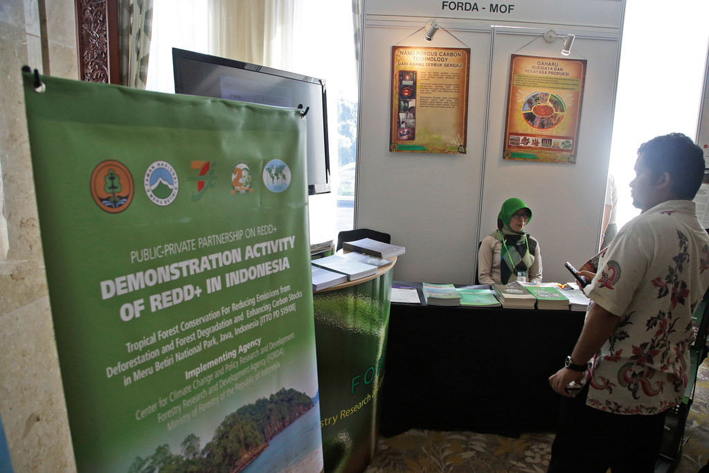 FORDA booth Forests Asia Summit 2014 at Shangri-La Hotel in Jakarta, Indonesia, Tuesday, May 6, 2014.