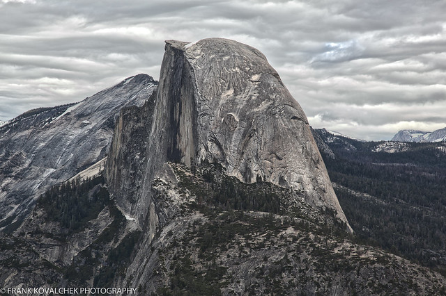 Classic view of Half Dome from Glacier Point