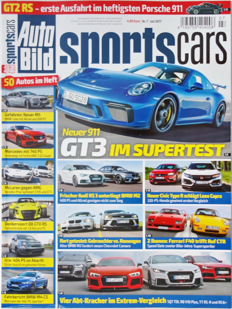 Image of Auto Bild Sportscars - 2017-7 - cover
