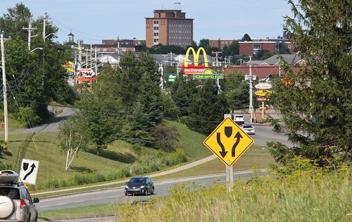 antigonish novascotia canada road highway sign university building