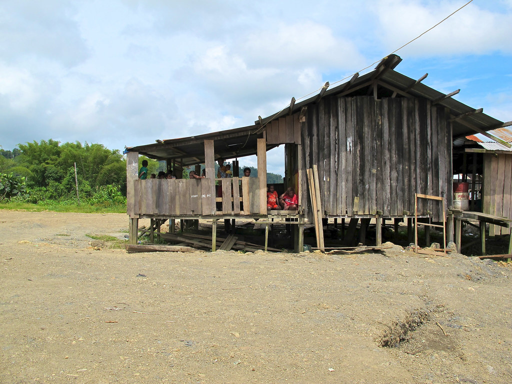 Local villager's house around Lake Bira. Papua, Indonesia.