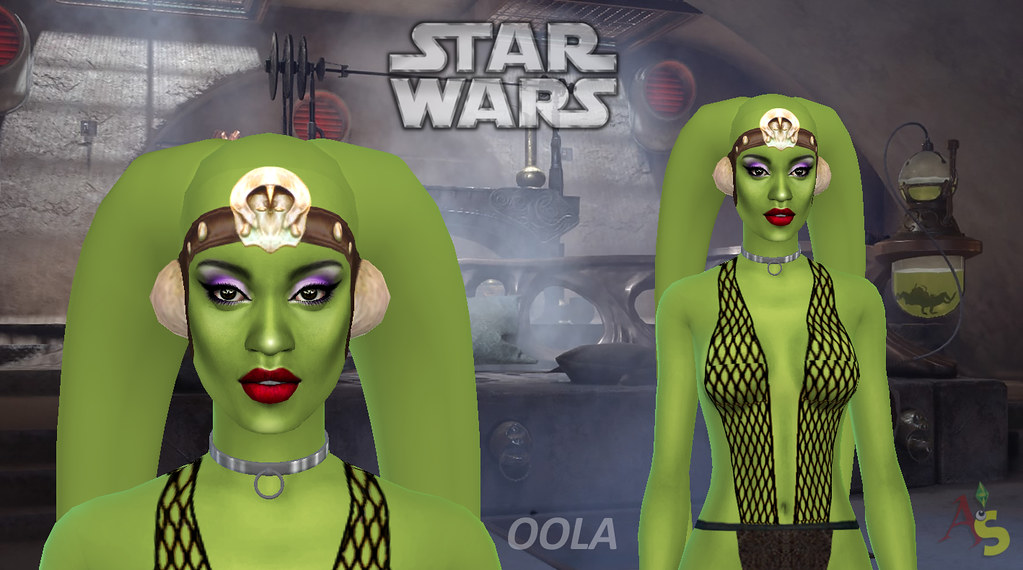 STAR WARS - Oola (Jabba's slave) sim for the Sims 4.