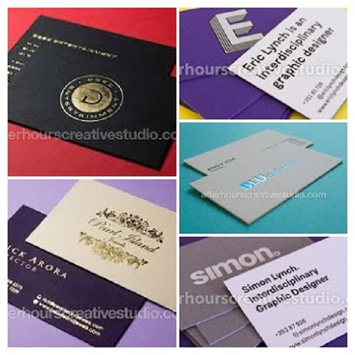 Duplexed Colorplan Business Cards 700gsm | Foil Blocking & Digital Printing | by hourscreative1