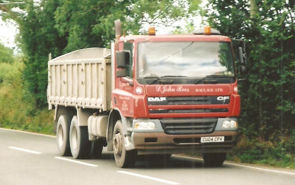 CU04CPV | D John Rees DAF CF75.360 6x4 dropside tipper near … | Flickr