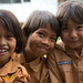 Girls going to school in Empangao village