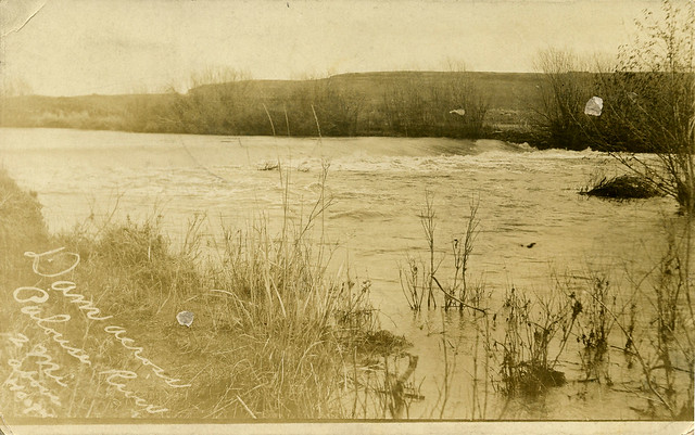 Dam Across Palouse River, 1910 - Hooper, Washington