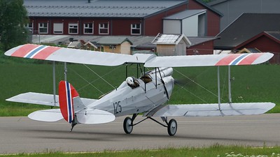 de Havilland DH 60M Moth at Kjeller 2017