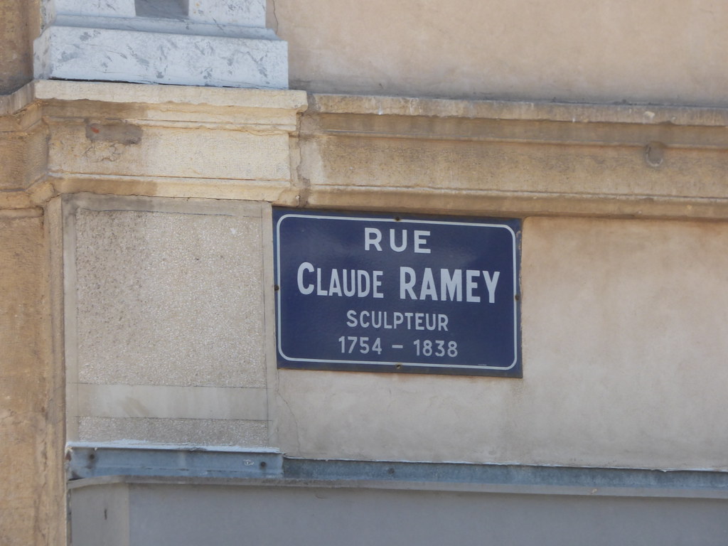 Rue Claude Ramey, Dijon - road sign