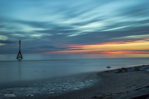 cloudsstormssunsetssunrises canon550d crosby merseyside blue beach clouds movement sunset sea colours longexposure
