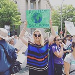 Cedar Lane staff member at the Climate March, 4.29.17