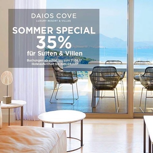 Summer special offers 👍⛱⛵️ #daioscove #daios_cove #specialoffer #suites #villas #luxury #residentsclub #visitgreece #crete #vathi #agiosnikolaos #traveling #enjoy #beach #august #instagreece
