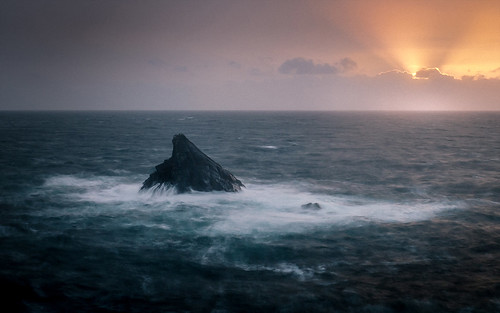 rocks sea cornwall cornish coast ocean waves texture trevose atlantic sunset evening fineart seascape davidhaughton