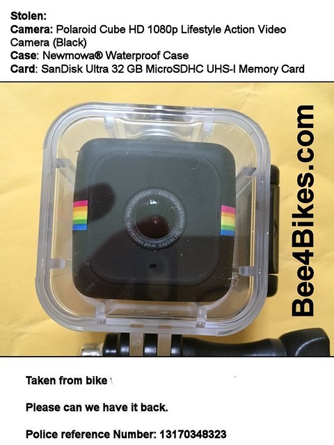 Stolen: Polaroid Cube HD 1080p Lifestyle Action Video Camera (Black)