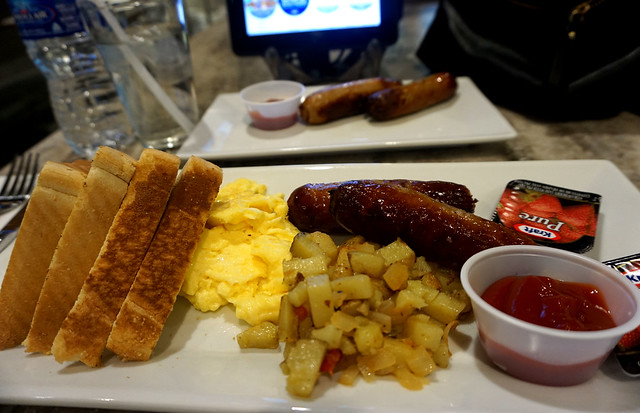 Breakfast at the airport