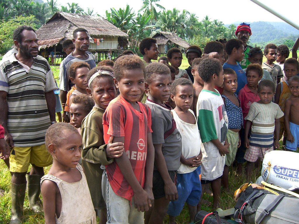 Children of Kwerba. Papua, Indonesia.