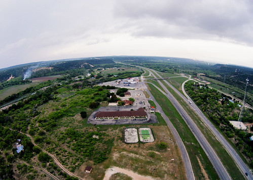 drone texas highway uav i10 aerial motorway segovia truckstop junction unitedstates us dji00292
