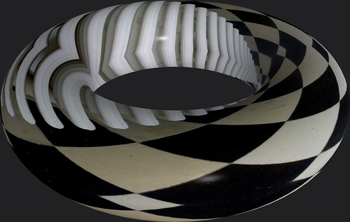 villacavrois croix photoscapex stripes checks blackwhite rivalry torus 3d