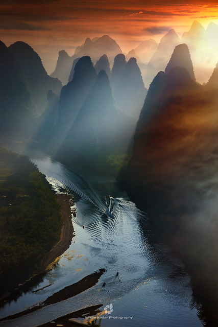 Li River View from Xianggong Hill