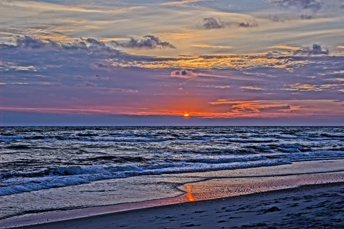 Sonnenuntergang am Strand Hvide Sande | by Besucher_4