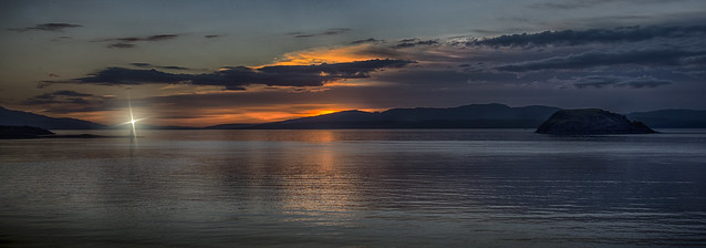 Sunset Over Maiden Island