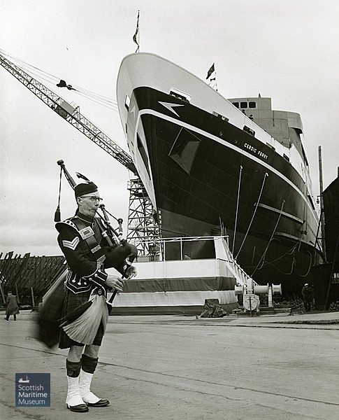 MV Cerdic Ferry - launch at Troon