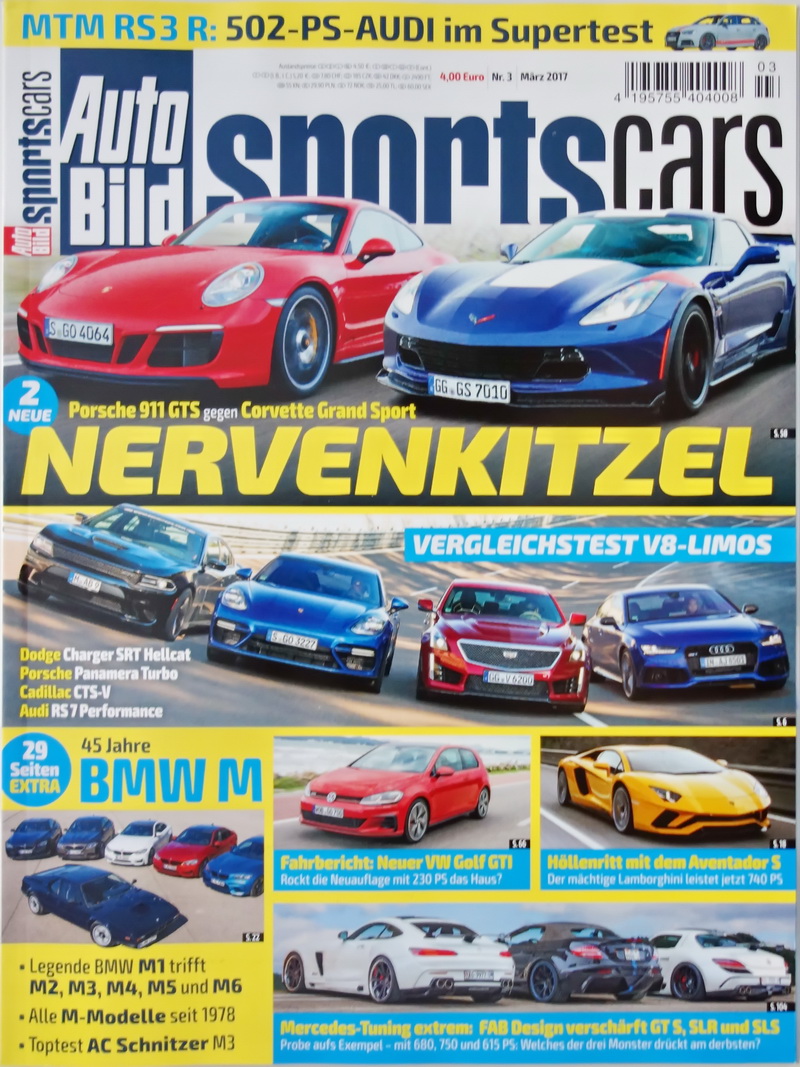 Image of Auto Bild Sportscars - 2017-3 - cover