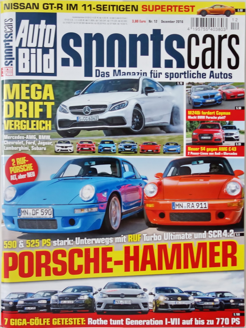 Image of Auto Bild Sportscars - 2016-12 - cover