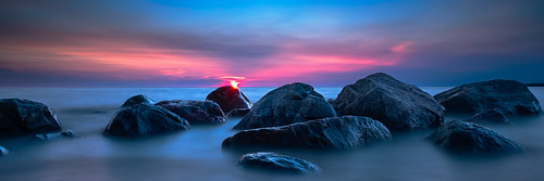 lakewinnipeg longexposure blue sunset pink water victoriabeach rocks canada summer manitoba beautiful dusk ca