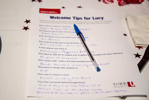 A "Tips for Lucy" questionnaire
