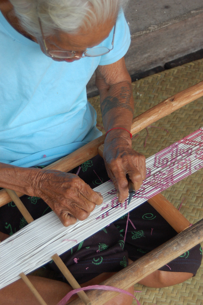 Traditional weaving of a non-timber forest product (NTFP) Lake Sentarum, West Kalimantan, Indonesia.