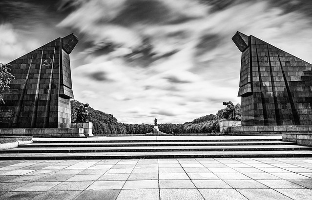 Soviet War Memorial - Treptower Park - Berlin B&W