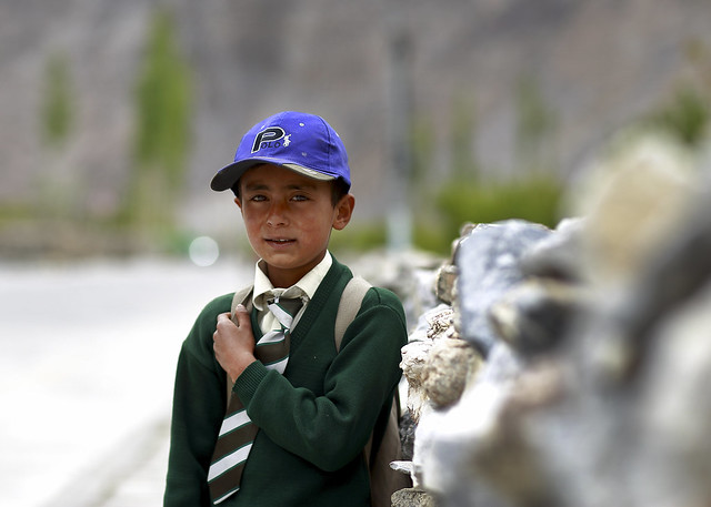 Portrait of a School boy in Hunza Valley